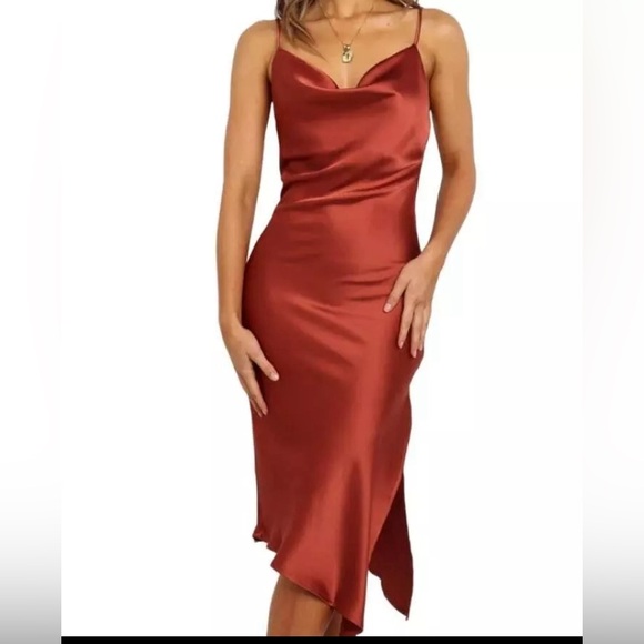 Satin Slip Dress Size 6 New with Tag - Picture 1 of 6
